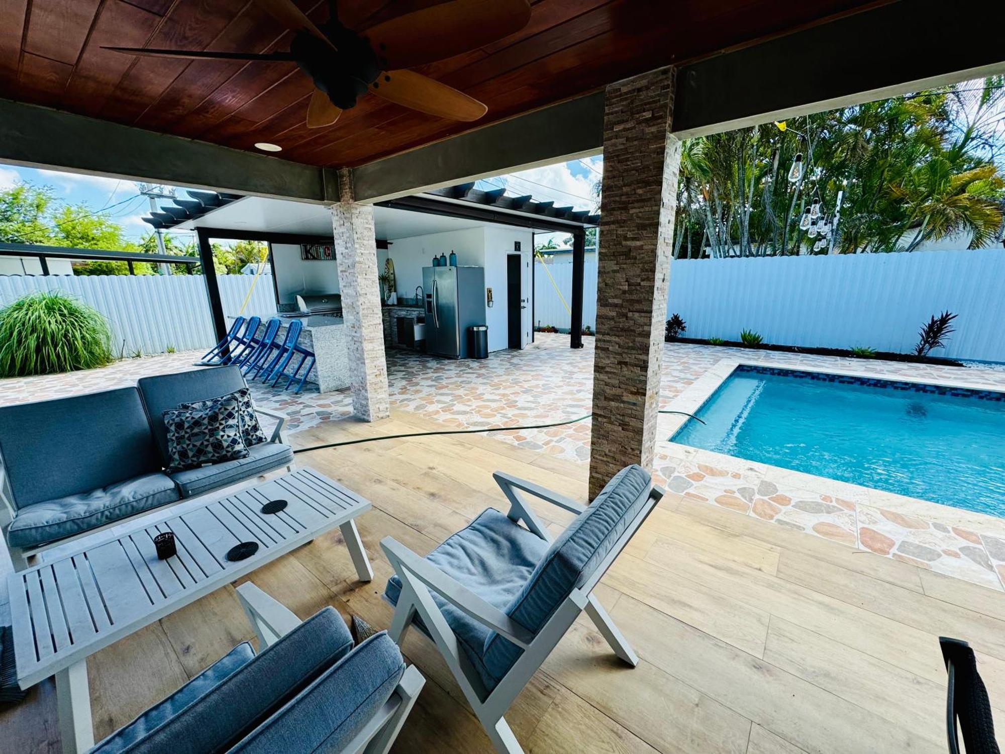 Villa Heated Pool Hot Tub Miami Extérieur photo