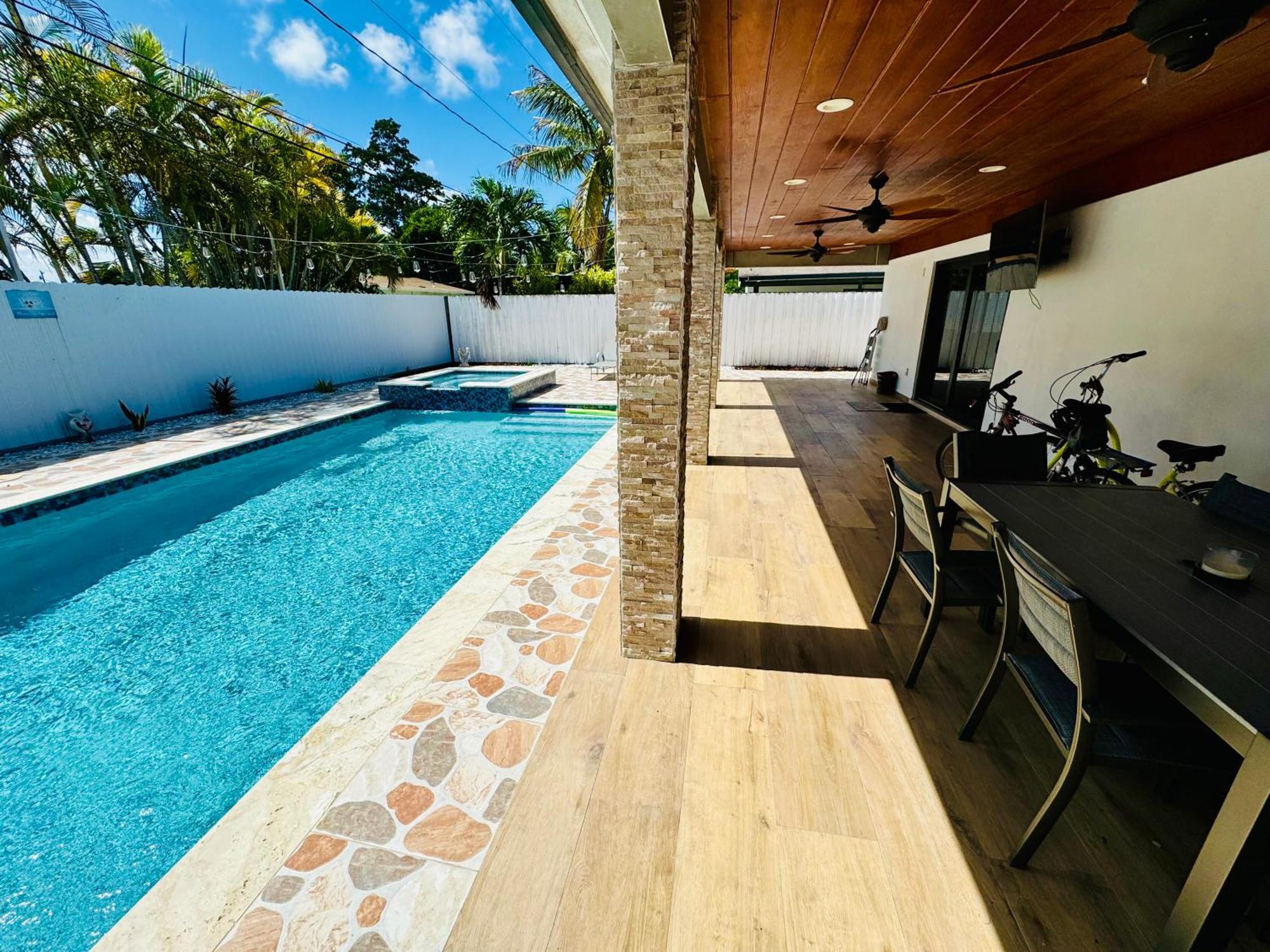 Villa Heated Pool Hot Tub Miami Extérieur photo